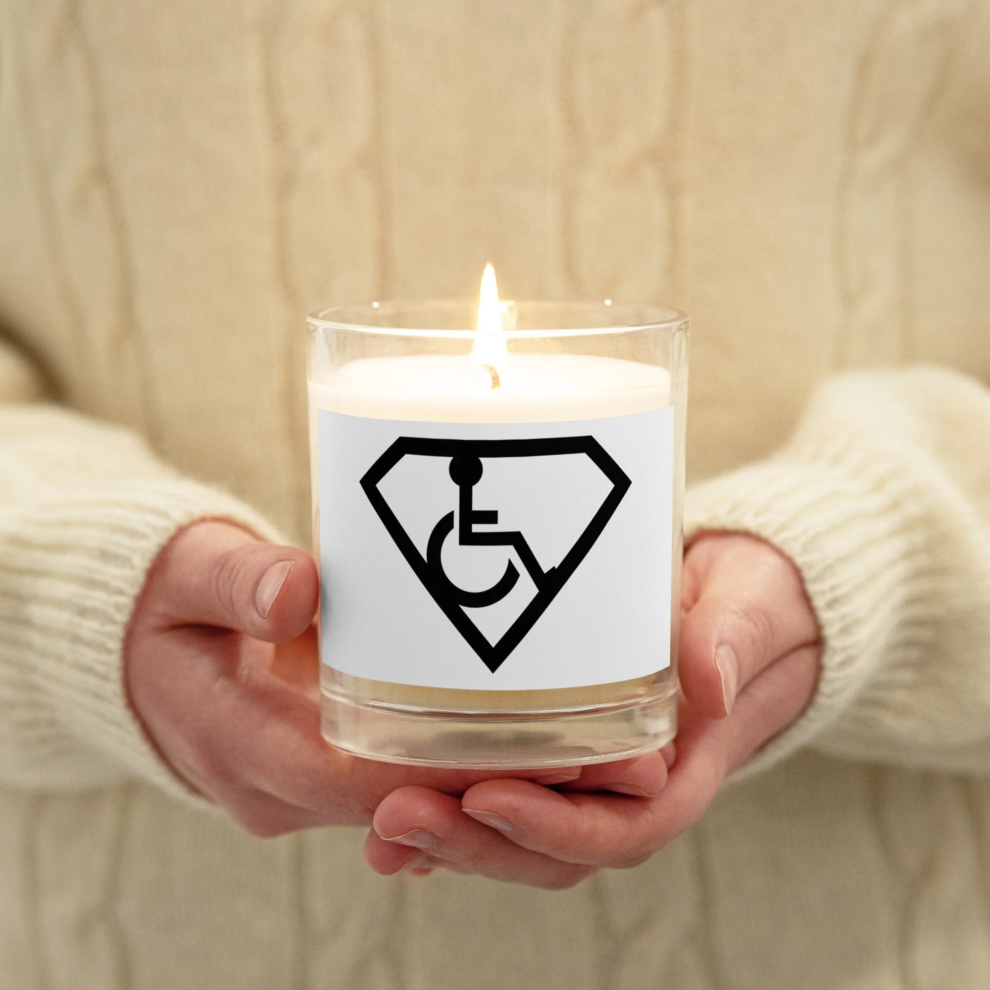 Adaptive Logo Glass Jar Soy Wax Candle
