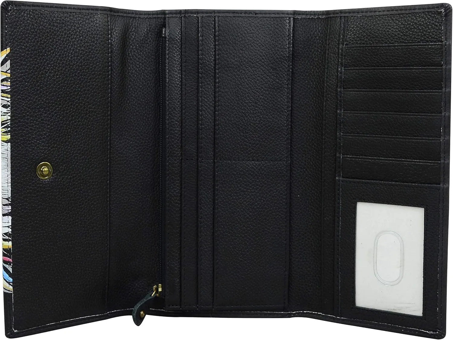 Anna by Anuschka Women's Hand Painted Genuine Leather Multi Pocket Wallet