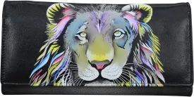 Anna by Anuschka Women's Hand Painted Genuine Leather Multi Pocket Wallet