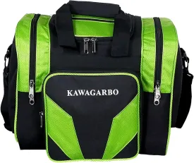 Bowling Bag for Single Ball - Single Ball Tote Bag with Padded Ball Holder - Fits a Single Pair of Bowling Shoes Up to Mens Size 14