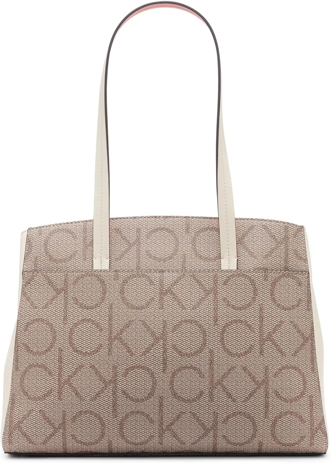 Calvin Klein Women's Hadley Tote Bag  2 in 1, Vegan Leather, 5 Pockets