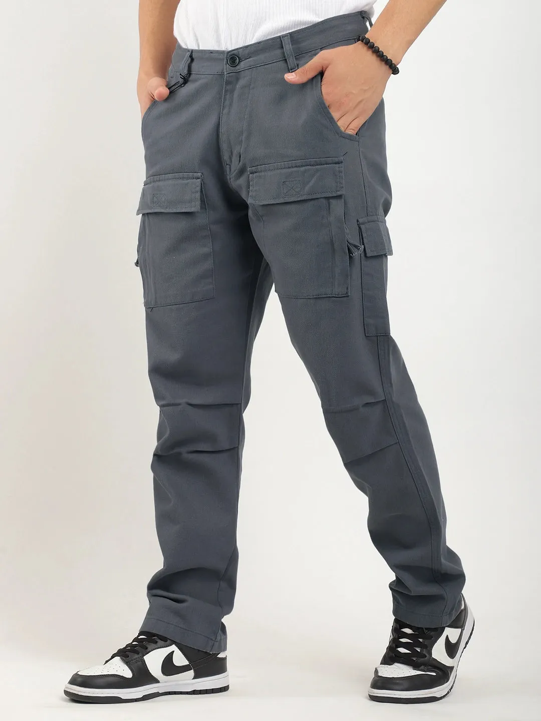 Cambridge Gear Dark Ash Grey Cotton Cargo