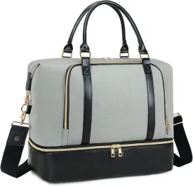 CAMTOP Women Ladies Travel Weekender Bag Overnight Duffel Carry-on Tote Bag fit 15.6 Inch Laptop Computer