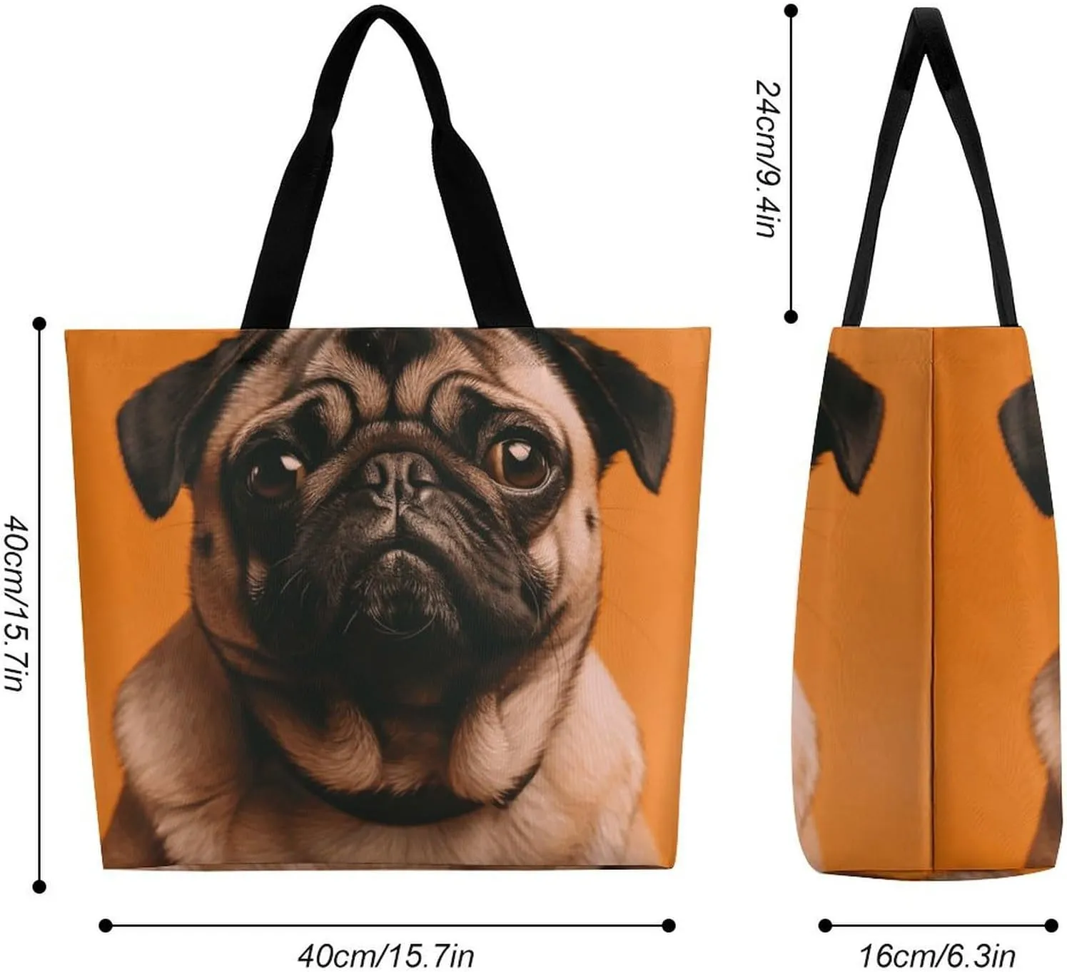 Color Skull Pictures Tote Bags, Reusable Grocery Bags, Large Shopping Bag, Shoulder Bag for Women
