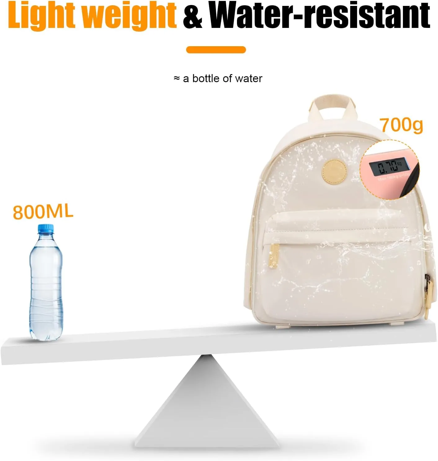 Cwatcun Camera Backpack Bag Small for WomenFashion DSLR Camera Bag Cute with Tripod Strap and Removable Padded Dividers Lightweight Photograhy Case for Canon/Nikon/Sony Cameras, Off-White