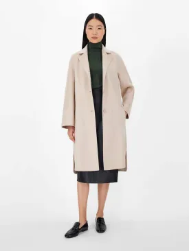 Eneide Belted Button High Low Double