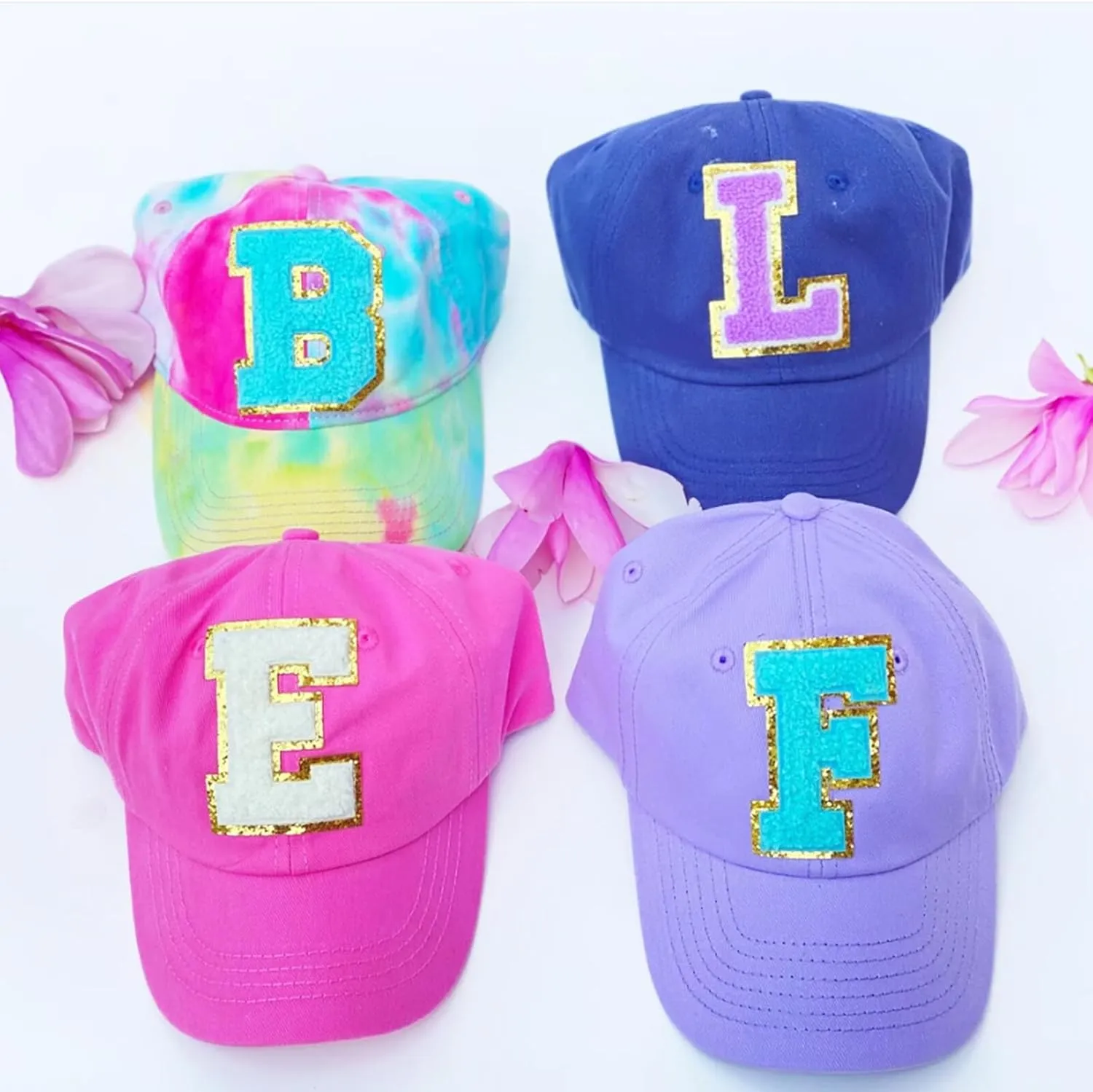 Letter Patches 6 Pcs Varsity Chenille Iron on Letters Patchs for Clothing Jackets Backpacks Glitter Letter Patches(Purple,C)