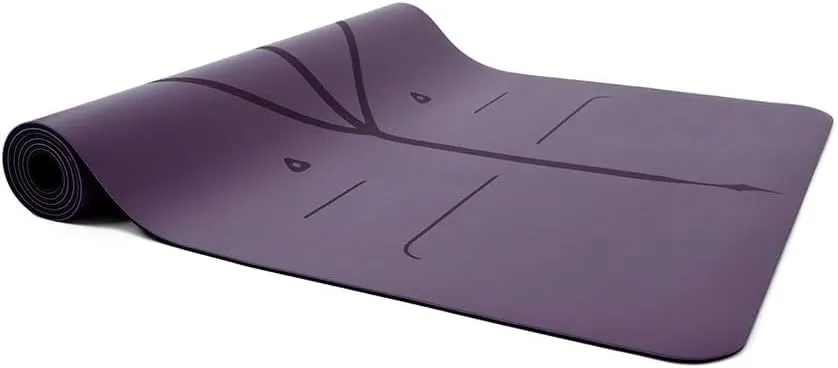 Liforme Original Yoga Mat  Free Yoga Bag Included - Patented Alignment System, Warrior-like Grip, Non-slip, Eco-friendly, sweat-resistant, long, wide, 4.2mm thick mat for comfort