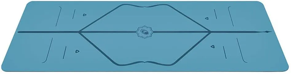 Liforme Original Yoga Mat  Free Yoga Bag Included - Patented Alignment System, Warrior-like Grip, Non-slip, Eco-friendly, sweat-resistant, long, wide, 4.2mm thick mat for comfort