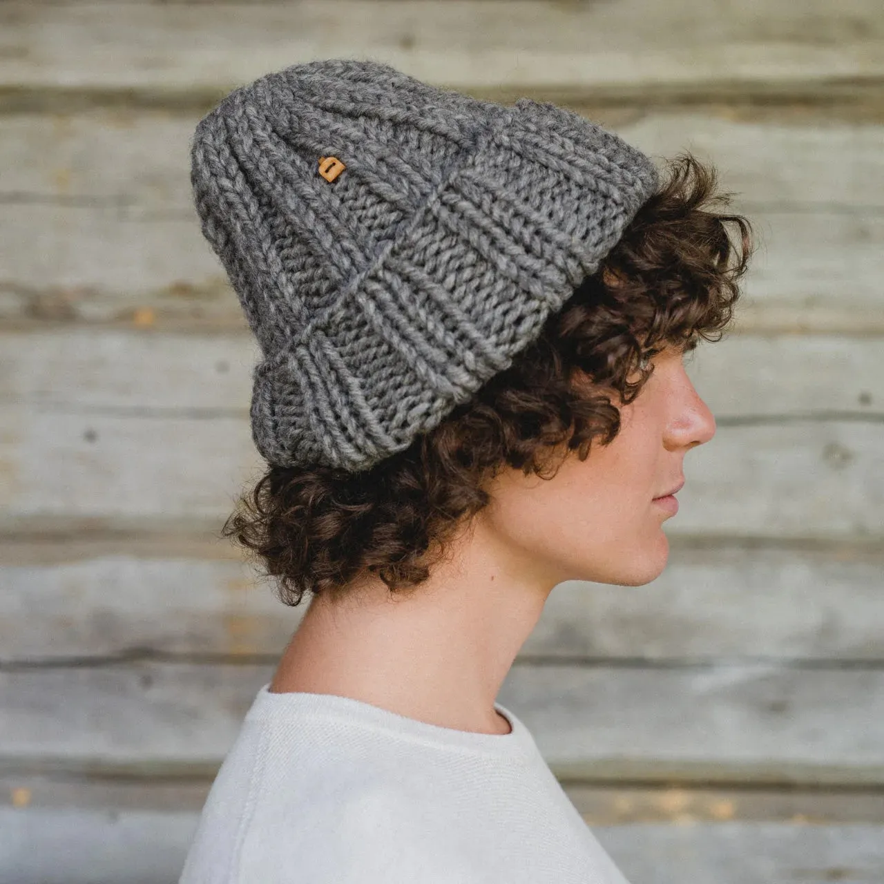 Muffi Beanie (Natural Grey)