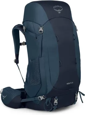 Osprey Volt 65L Men's Backpacking Backpack, Muted Space Blue, Extended Fit