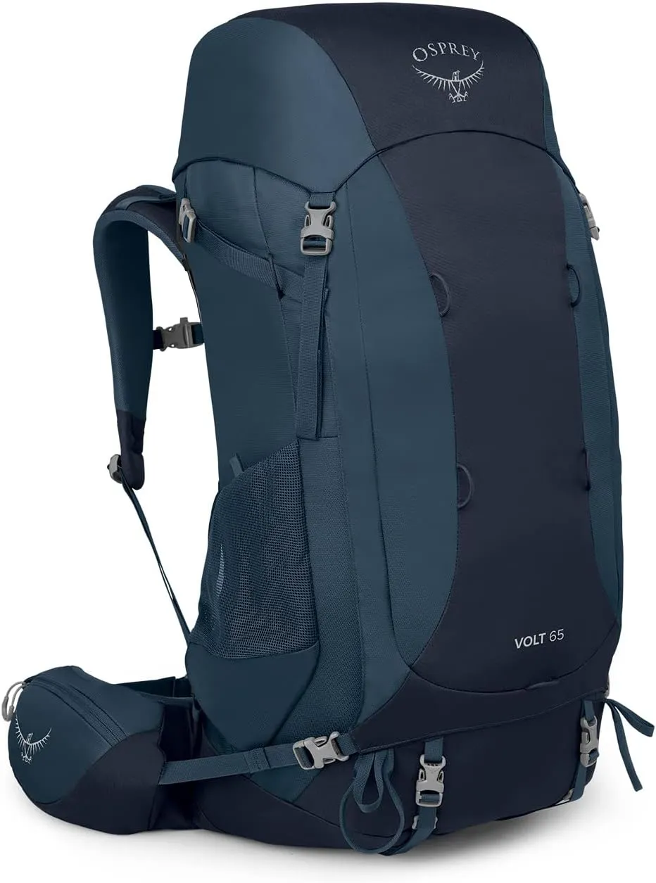 Osprey Volt 65L Men's Backpacking Backpack, Muted Space Blue, Extended Fit