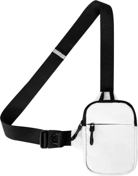 Peicees Mini Sling Bag Crossbody Chest Bag For Men Women Small Belt Purse Phone Holder For Running Workout Travel Waterproof