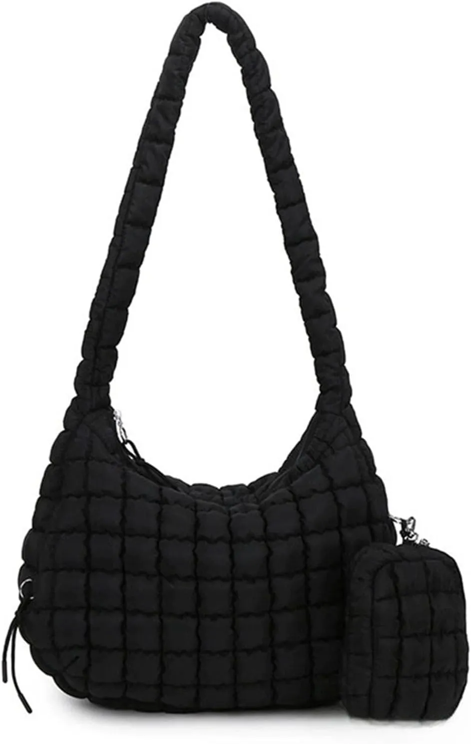 Puffer Tote Bag for Women Quilted Bubble Beach Crossbody Bag for Free people Large Shoulder Hobo Puffy Trendy Padding Handbag
