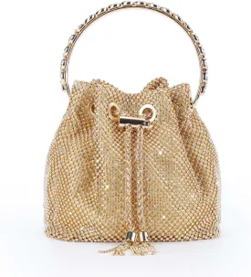 Rhinestone Clutch Purse for Women Top Handle Sparkly Diamond Evening Bag Glitter Mini Handbag for Evening Party