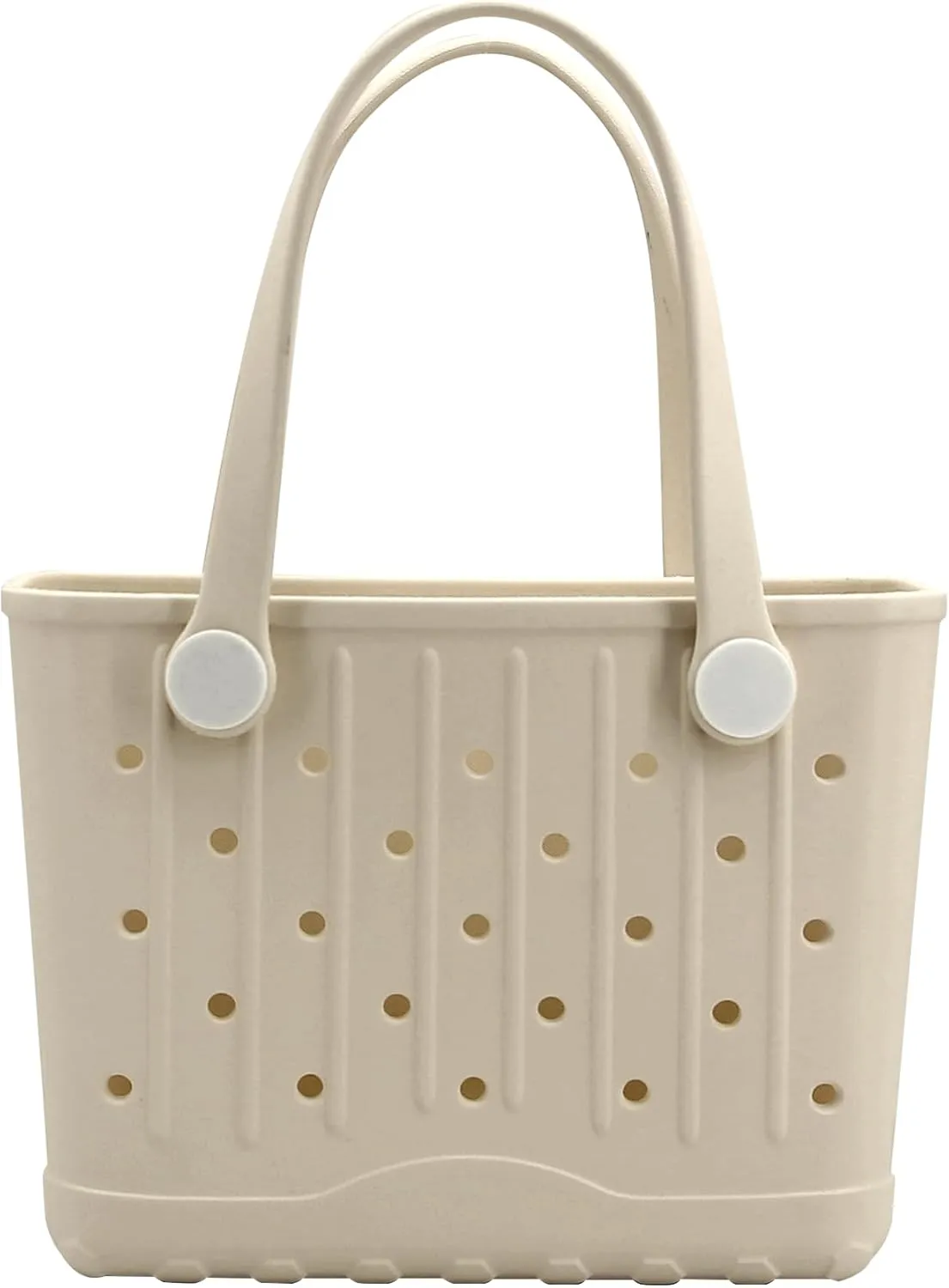 Rubber Tote Bag Small Beach Bag Waterproof Travel Bags Washable Tote Portable Open Handbag for Sports Beach Boat Outdoor