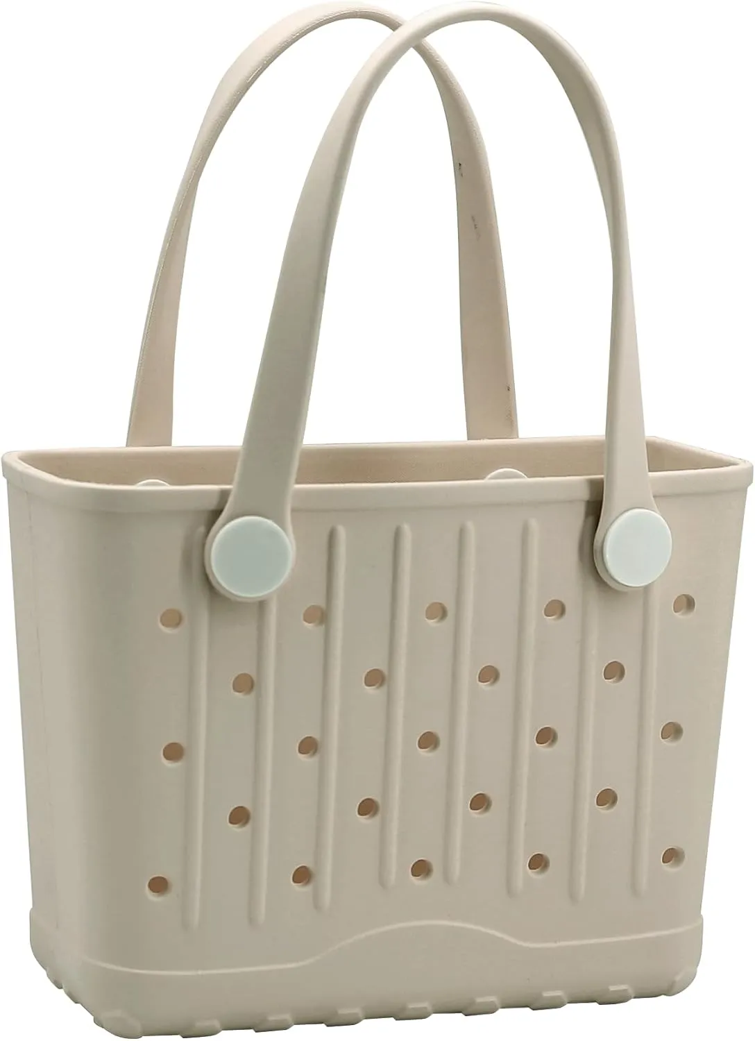 Rubber Tote Bag Small Beach Bag Waterproof Travel Bags Washable Tote Portable Open Handbag for Sports Beach Boat Outdoor