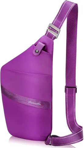 Sling Bag For Men Women Slim Anti-theft Crossbody Shoulder Daypack Lightweight Ergonomics Personal Flex Bag