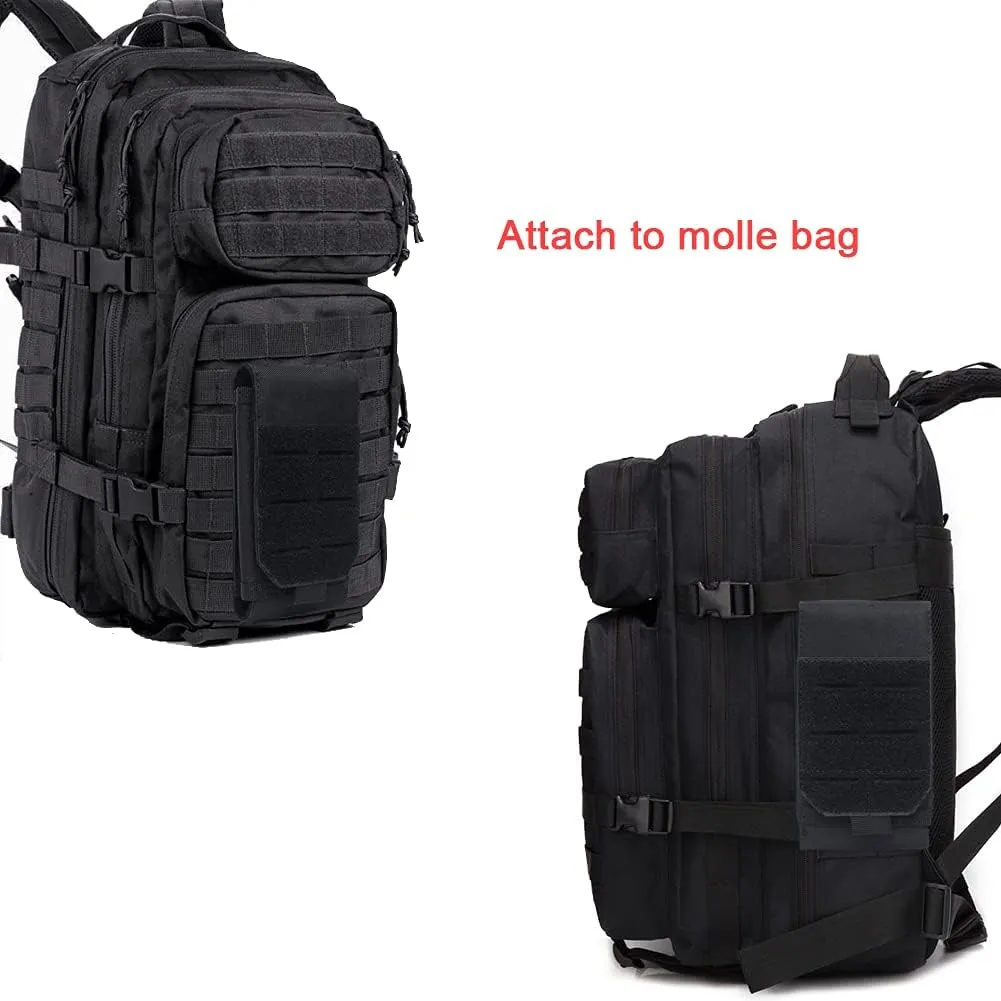 Universal Tactical Molle Mobile Phone Holster Belt Smartphone Strap Pack Utility Military Small Pouch Mini Waist Bag for iPhone 12ProMax/12Pro/12/11ProMax/11/X/8P/8/7P/7/6 5.5" Phone