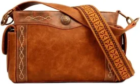 Women's Ivy Copper Concho Concealed Carry Satchel Tan One Size